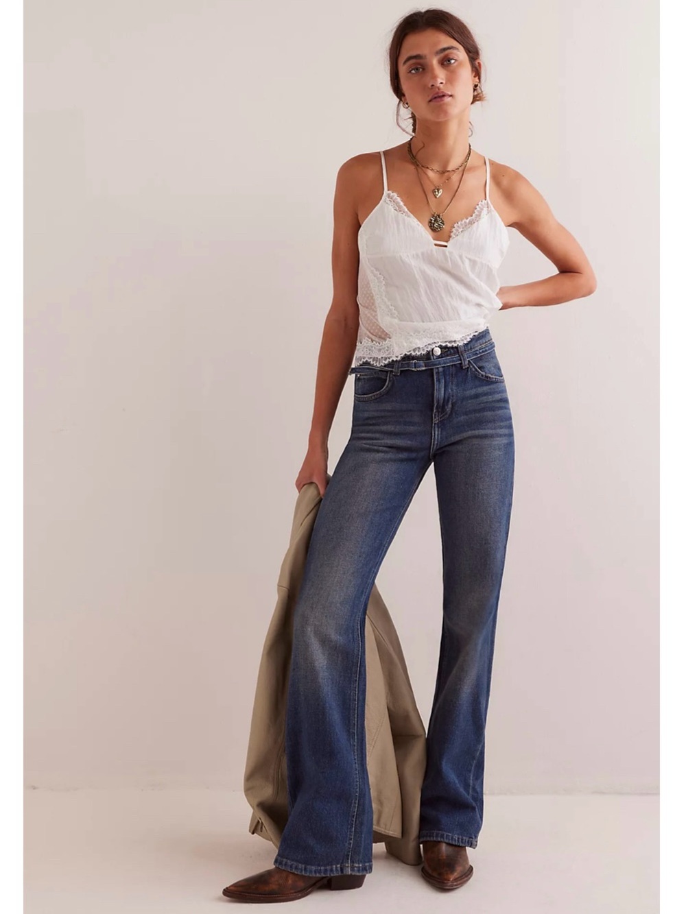 We The Free Sabine Slim A-Line Jeans Size 27 - Picture 15 of 16